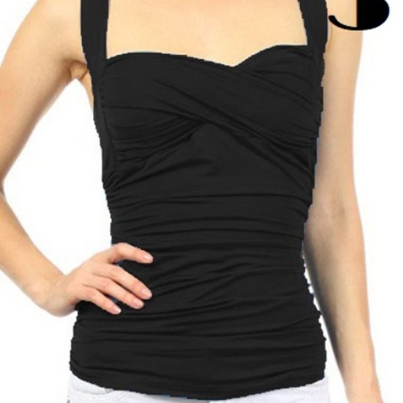 Bundle for @niorlil Womens Retro Vintage Criss Cross Top 50s style Tommy control - Picture 2 of 4